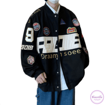 야구 잠바 레터링 애비에이터 와펜 자수 오버핏 남녀공용 베이스볼 항공 점퍼