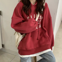간지난다 여성용 홀리드 간절기 후드티