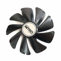 그래픽 카드 팬 CF1015H12S VGA 쿨러 사파이어 RX 베가 RX480 RX590 RX580 RX570 니트로 비디오 카드 쿨링 (블랙 10015)