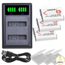 배터리 카메라용 밧데리 소니 사이버 샷 DSC W220 H55 HX9V HX20V W300 H50 HX400 W55 용 NP-FG1 충전기와, 3B with Charger