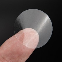 투명 실링 스티커 15mm 1장(50개)원형스티커 실링스티커 씰링스티커 투명스티커 봉제스티커 무지스티커 봉인스티커, 본상품, 상세페이지 참조