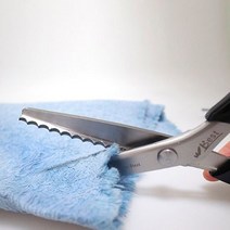 날카로운 핑킹가위 물결무늬 반원모양 재단 원단 천 크라프트종이 면 컷팅용