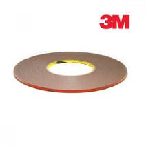 3M 몰딩양면테이프(백색) 8mm x 16.5M 자동차용 강력 3M 정품 양면테이프 몰딩테이프, 백색