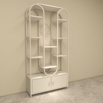 네일샵 진열대 매니큐어 진열장 선반 쇼케이스, 화이트(길이150x두께30x높이200)램프 없음