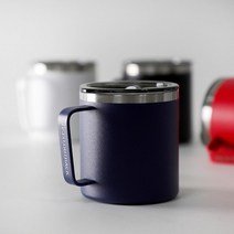 바보사랑 아웃백V2 보온보냉 캠핑 머그컵 420ml.키친몰링, 화이트