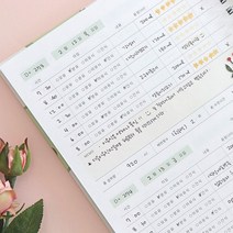 산모수첩 육아 일기 다이어리 수유 이유식 일지 일기장, 핑크