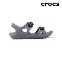 크록스 [크록스] 남성 스위프트워터 리버샌들 차콜블랙 203965-082