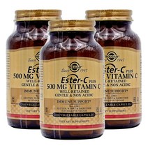 Solgar 솔가 에스터-C 플러스 비타민C 500mg 100베지캡슐 x 3통
