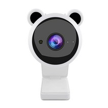 노트북 라이브 스트리밍 온라인 과정 1080P 웹캠(마이크 포함) 컴퓨터 소음 차단 USB 카메라 캠 데스크탑 PC 액세서리, 한개옵션1, 02 White