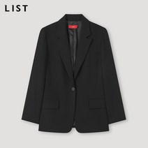 LIST_02 [리스트] 베이직 원버튼 재킷_TWWJKM72010_BK