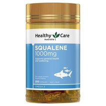 Healthy Care 호주 헬씨케어 Squalene 스쿠알렌 상어간유 1000mg 뷰티영양보충제 건성피부추천 200정 1통