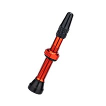 GHSHOP 자전거 튜브리스 프레스타 에어 밸브 스템 구리 튜브리스 프레스타 밸브 스템 도로 자전거용 값 캡이 있는, 40mm 60mm, 알류미늄, 레드 40mm, 1개