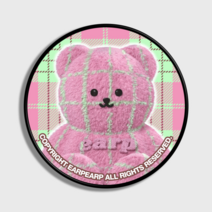 어프어프 CHECK PATTERN LOVE PINK FACO(스마트톡), 화이트바디, free