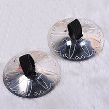 핑거심벌즈 벨리댄스심벌즈밸리 댄스 황동 핑거 플레이트 중동 타악기 플레이트 댄스 소품 타악기 밸리 댄스 핑거 심벌즈 미니심벌즈 26, 은