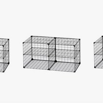 무볼트 조립식 철제 그물형 원룸 자취생 옷정리함 라이프 장롱 바꿔주는, 화이트
