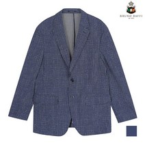 브루노바피 잔체크 써커 폴리 프린트 자켓 MKOFUVM4209