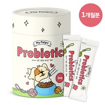 마이펫푸 프리미엄 강아지유산균 27종 발효효소 무첨가물 휴먼그레이드 면역력개선 영양제 변비 설사 장건강 1박스 30일분