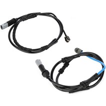 전면 + 후면 디스크 브레이크 패드 마모 센서 34356791958 BMW F10 528I 535I 640I 용 2 개, 01 Black