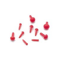플라스틱 공예 인형 눈 동물 아미구루미 크로셰 장난감 DIY 액세서리 로트당 100 개 1.8mm 2/2mm 3/3mm 5mm 4mm 6mm, red