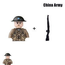 호환레고 WW2 군대 빌딩 블록 소련 미국 영국 프랑스 중국 군인 미니 액션 피규어 브릭 장난감 어린이 크, 49 1pcs