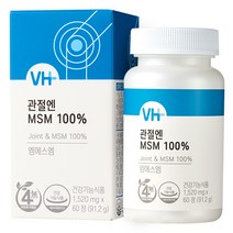비타민하우스 MSM 1500mg 무릎관절 영양제 60정 엠에스엠 식이유황, 3박스