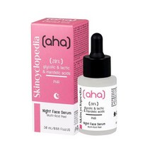 50대영양크림 레티놀 주름 나이트 수분크림 Skincyclopedia AHA A 필링 세럼 20% 글리콜릭산 락틱산 만델릭산 폴리하이드록시산이 페이스 얼굴 화학적 적인 케어1 x, 단일수량