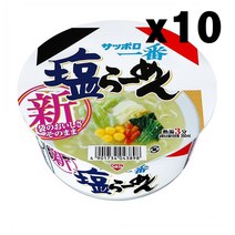산요식품 삿포로 이치방 시오라멘 돈부리 75g x10개 Sanyo Foods