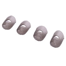 4pcs 새로운 소프트 실리콘 기타 엄지 손가락을 보호자 손가락 끝 (밝은 파란색 L), M, 회색