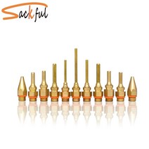 순동 노즐 긴 쇼트 소형 보어 큰 직경 1.2x32mm 1.0x36mm 스패너/선물용 핫멜트 글루 건 액세서리, 2.0x38mm(1pcs)