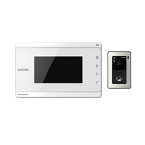 코콤 비디오폰 KVP-70C 아날로그 2선 인터폰 초인종 카메라포함, A구역설치, 코콤KVP-70C+카메라포함화이트