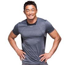 남자 머슬핏반팔 쿨티셔츠 빅사이즈 3XL 쿨티 쿨링 기능성 냉감, 반팔(카키)95