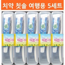 MDO7178 여행용칫솔치약세트 휴대용 양치5세트 여행용칫솔/여행용세트/치약칫솔세트/주물시계, 1개