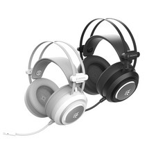 마이크로닉스 WIZMAX W301 7.1채널 RGB 게이밍 헤드셋, 화이트, 단품