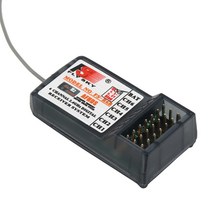 FlySky FS FS-R6B 2.4G 6 채널 수신기 라디오 모델 원격 제어 수신기 RC 자동차 FS-TH9X DR0804, 한개옵션0