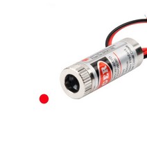 650nm 5mW 적색 점/선/교차 레이저 모듈 헤드 유리 렌즈 초점 가능 산업 등급 전자 부품 액세서리 소스, Point