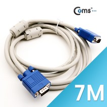 CTD294322Coms 모니터 RGBVGA D-SUB 케이블 7M, 단일옵션