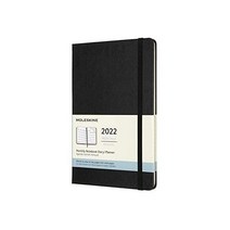 몰스킨 클래식 12 월간 2022 먼슬리 플래너 Hard 커버 Large (5 x 8.25) 블랙