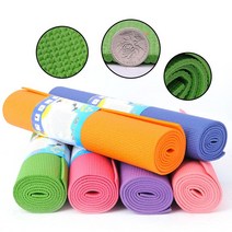 확장 pvc3456 고밀도 요가 매트 미끄럼 방지 방습 체조 매트, 8mm 망사포함, 핑크레드