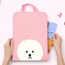 리딩펫 지퍼파일 백 지퍼화일 책가방 서류가방 문구가방 학원가방 북프렌즈가방 지퍼가방 지퍼화일 디자인문구가방, 세로형 달링