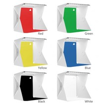 포토박스 카메라 업그레이드 2 led 패널 미니 접이식 스튜디오 조명 텐트 라이트 텐트, 없음