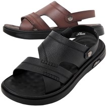 틱앤톡 발편한 남자 소가죽 샌들 여름 투웨이 슬리퍼 SK3216