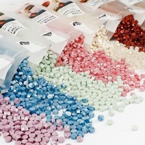 알갱이 도장 불을 지르세요 옻칠 밀랍 촛농 말을 실링왁스세트, T24-500 완전 진주 라이트 랜덤 33