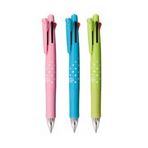 제브라 클립온 멀티D 4색볼펜&샤프 B4SA1 0.7mm, 02-Light Blue Dots