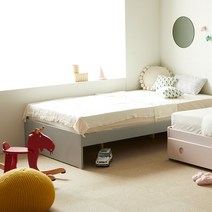 장인가구 루이 무헤드 소나무 원목침대 프레임 SS, 내추럴