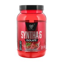 BSN 신타6 Isolate 아이솔레이트 프로틴 파우더 ( 딸기 ) 탄수화물 6g 단백질 25g 칼슘 360mg (912g) Syntha-6 신타식스