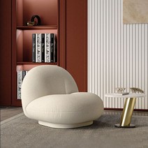 구비 피에르폴랑 파샤 라운지 체어, 베이지 (회전 O), 1개