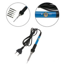 용접 납땜 전기 납땜 인두 총 온도 조절 가능 60W 220V 용접 총 도구 전자 수리 EU 플러그, [01] 한국플러그, 01 EU