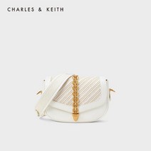 CHARLES KEITH 찰스앤키스 여성 초콜릿 메탈 크로스 안장백 CK2-80671377