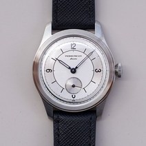Pierre Paulin 빈티지 섹터 다이얼 시계 50m 스킨 다이버 스몰 세컨즈 기계식 손 38mm Relogio Masculino
