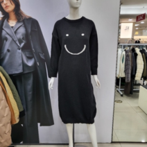 Abfz DP01 스마일 패턴 라운드 니트 원피스 AFX1HO33A